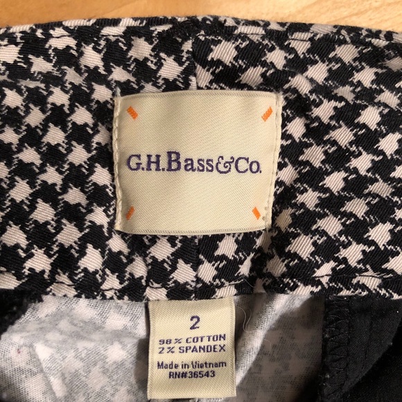 G.H. Bass & Co. houndstooth skinny pants pockets 2 - Picture 3 of 5